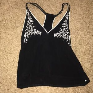 Black tank top